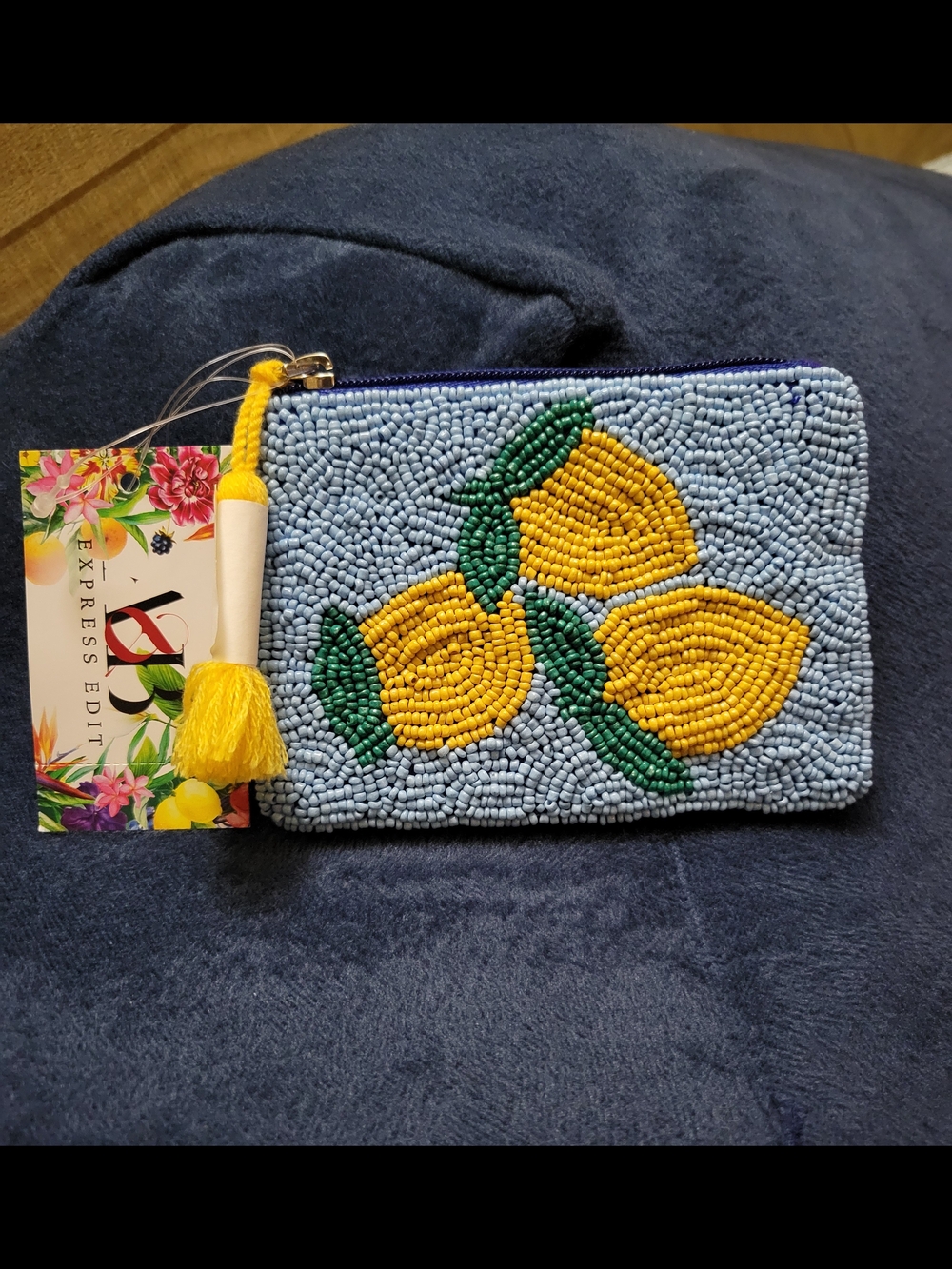 America & Beyond Edit Beaded Coin Purse